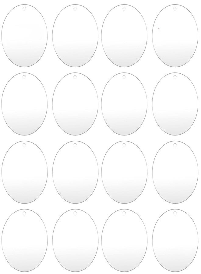 Senbota 100pcs with Holes 1inch Blank Mini Acrylic Round Sheets, 2mm Thick Clear Circular Blank Tags for DIY Mini Pendant Jewelry Crafts Making Materials - Image 1