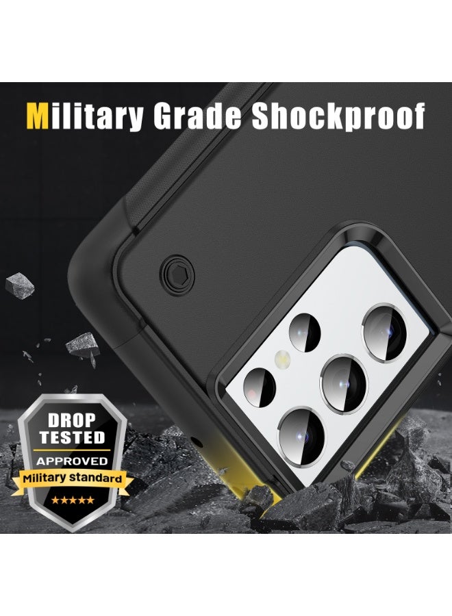 LENOK Samsung S21 ultra case, Military-Grade Heavy-Duty Armor Case, Rugged, Shockproof, with Kickstand, fingerprint resist, for Samsung s21 ultra. - Image 2