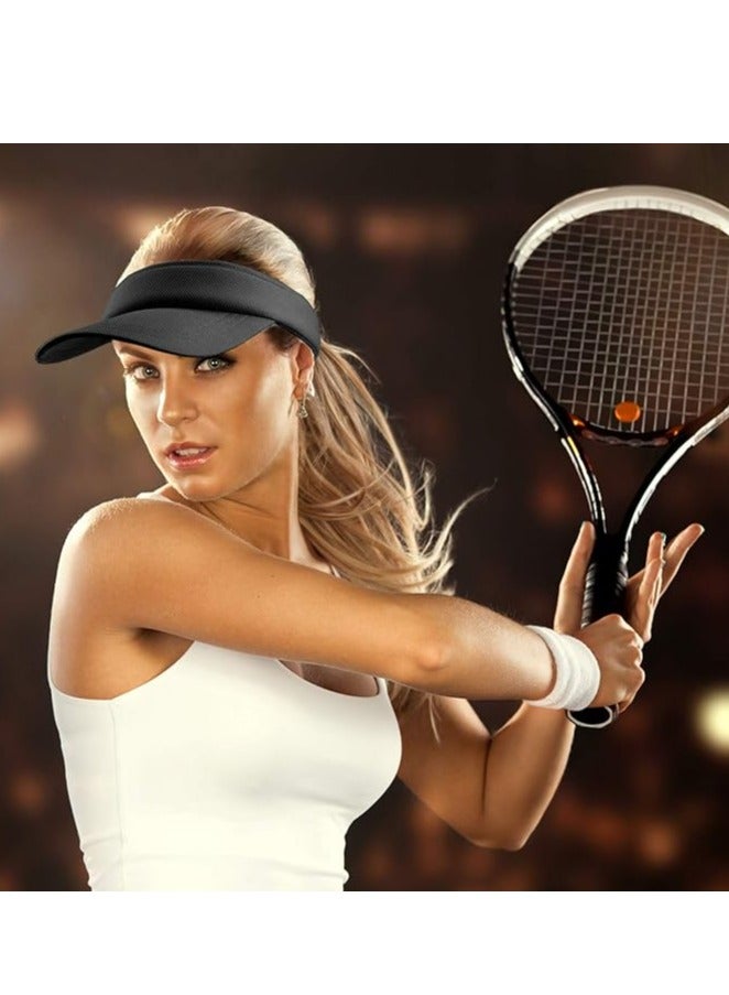 أوزيغالور أقنعة واقية من الشمس متعددة الألوان للنساء/الفتيات، حافة طويلة، قابلة للتعديل - مثالية للجولف وركوب الدراجات وصيد الأسماك - Image 2