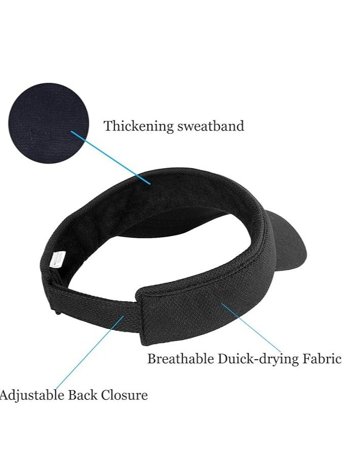 أوزيغالور أقنعة واقية من الشمس متعددة الألوان للنساء/الفتيات، حافة طويلة، قابلة للتعديل - مثالية للجولف وركوب الدراجات وصيد الأسماك - Image 3