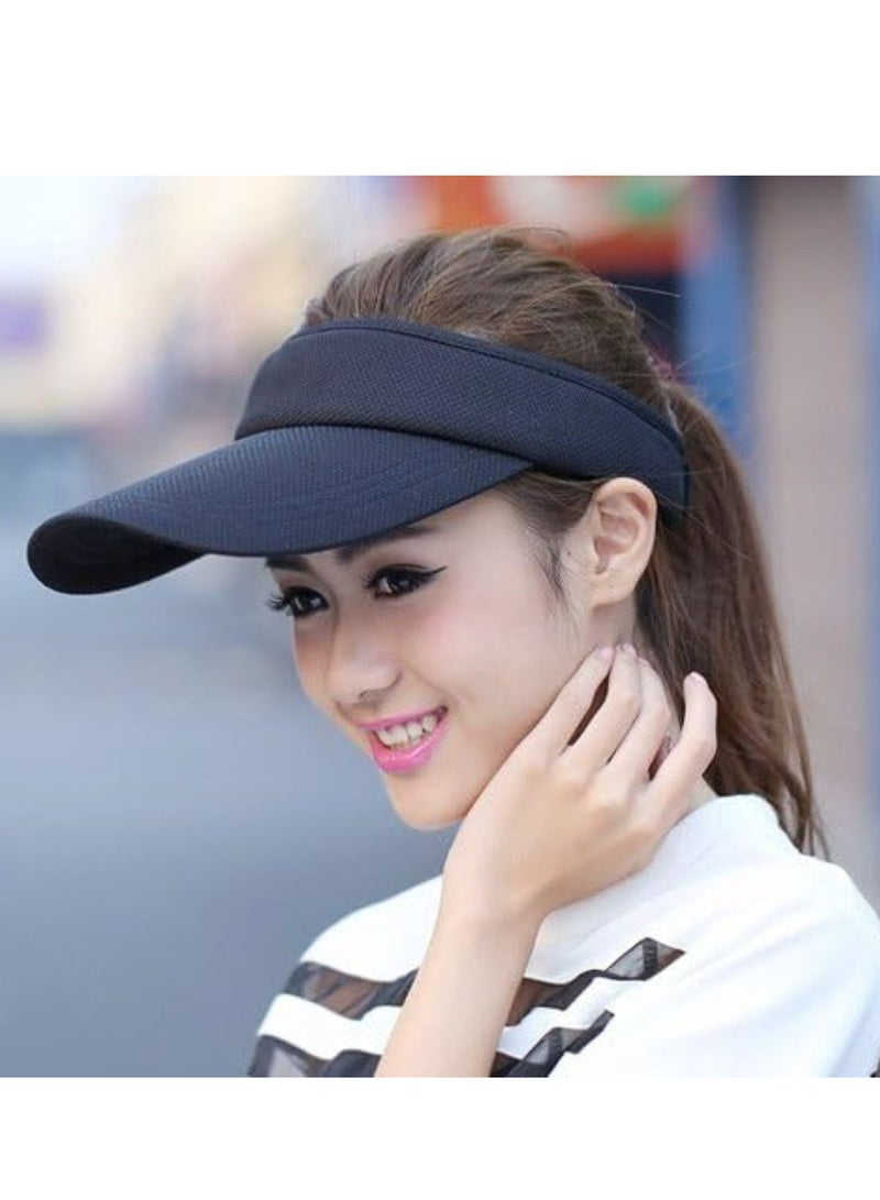 أوزيغالور أقنعة واقية من الشمس متعددة الألوان للنساء/الفتيات، حافة طويلة، قابلة للتعديل - مثالية للجولف وركوب الدراجات وصيد الأسماك - Image 5