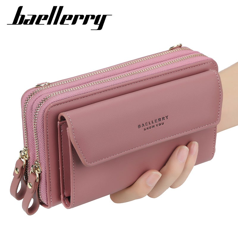 baellerry New Red Women's Crossbody Bag, Korean Style, Instagram Fashion, All-match, Exquisite High-end Multi-card Slot, Hot-selling Single Shoulder Phone Bag - Image 2