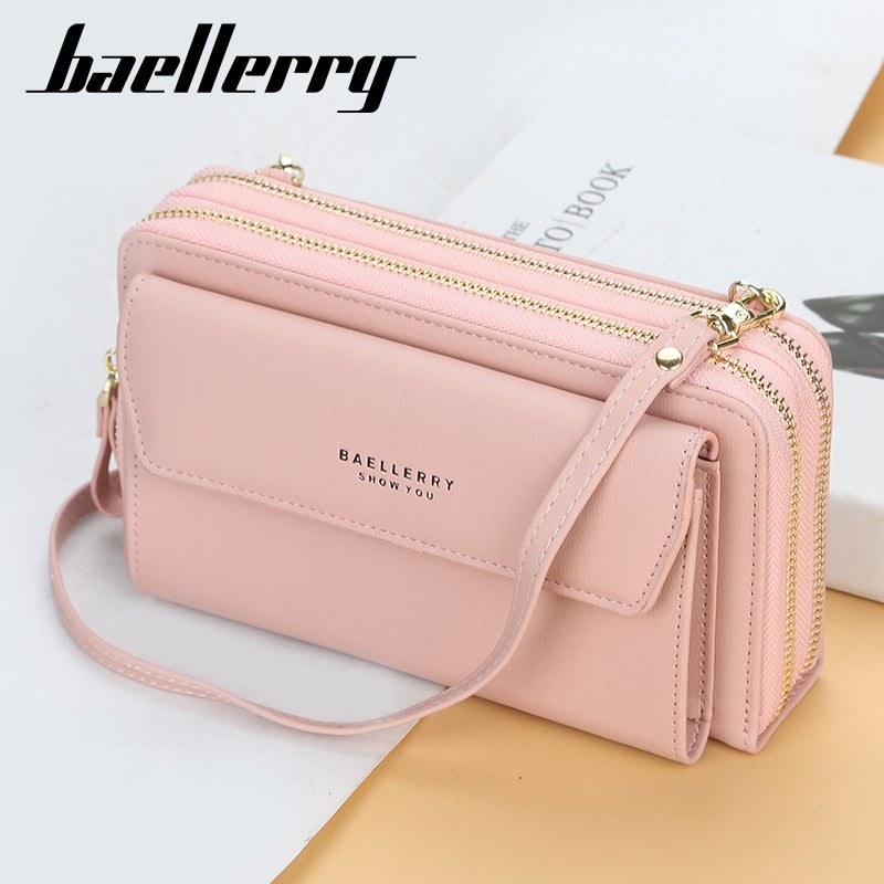 baellerry New Red Women's Crossbody Bag, Korean Style, Instagram Fashion, All-match, Exquisite High-end Multi-card Slot, Hot-selling Single Shoulder Phone Bag - Image 3