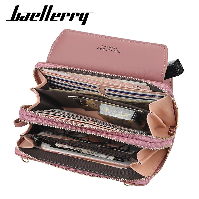baellerry New Red Women's Crossbody Bag, Korean Style, Instagram Fashion, All-match, Exquisite High-end Multi-card Slot, Hot-selling Single Shoulder Phone Bag - Image 4