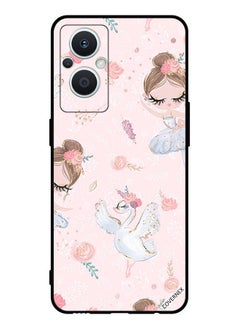 Covernex غطاء حماية لجهاز أوبو رينو 7 لايت دولي الفتاة والزهور  - Image 1