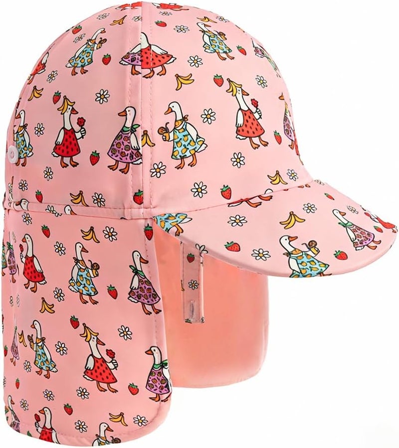 Gifts Treat Kids Legionnaires Hat, UPF 50+ Sun Protection Swim Cap Flap Hat for Kids, Quick Drying Boys Sun Hat with Neck Protection for Beach Seaside Pool… - Image 1
