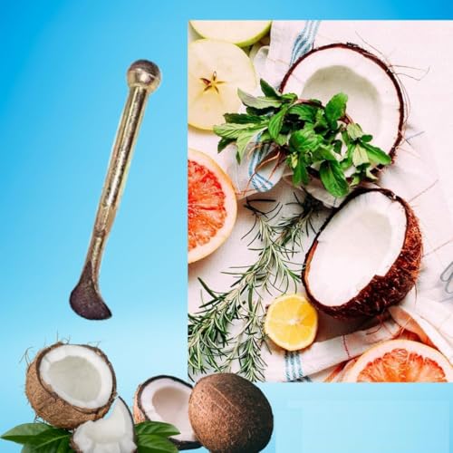 Jayam Traditional Big Gundu Coconut Slicer Cutter | Breaker | Cracker | Chopper With Strong Iron Handle,Silver - Image 5