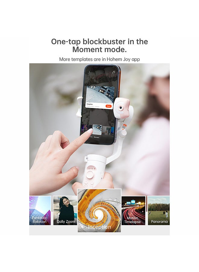 hohem iSteady V2S Portable 3-Axis Smartphone Gimbal Stabilizer AI Smart Tracking Phone Vlog Gimbal Anti-shake Gesture Control