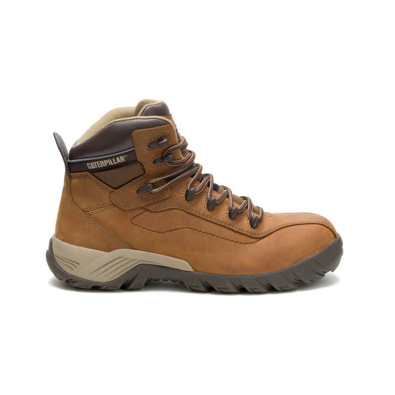 CATERPILLAR CAT Nitrogen CT Men’s Composite Toe Safety Shoe – Extreme Slip‑Resistant, Lightweight, EH Rated – Dark Beige - Image 1