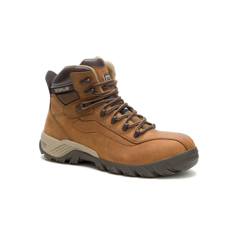 CATERPILLAR CAT Nitrogen CT Men’s Composite Toe Safety Shoe – Extreme Slip‑Resistant, Lightweight, EH Rated – Dark Beige - Image 2