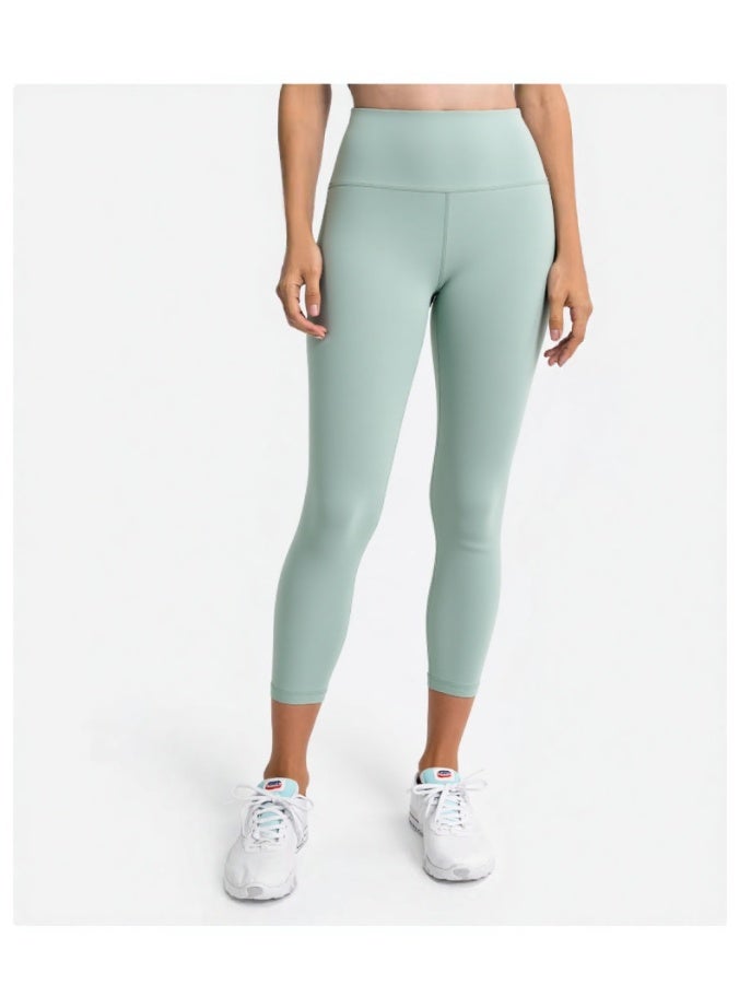 NIBEMINENT Essential/Pure&Plain 7/8 Leggings, High Waisted Compression Soft Pants Workout Athletic Yoga Pants 24" - Image 3