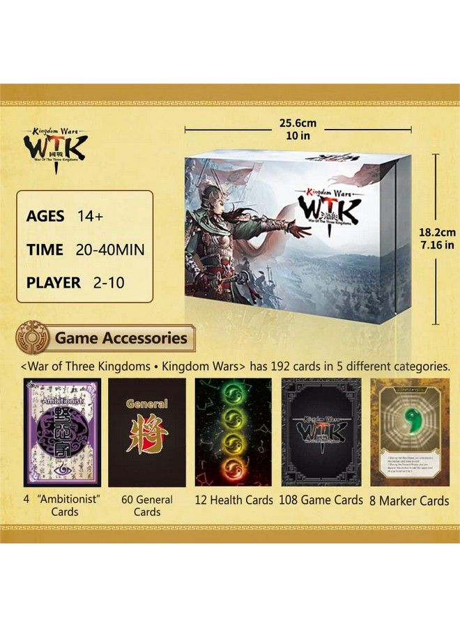 War Of The Three Kingdoms: Kingdoms Wars New Graphics Historical Strategy War Board Game Sanguosha Wtk Guozhan
