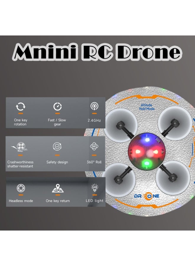 Kids Remote Control Drone Mini UFO Flying Toy, Birthday Gift for Boys or Girls, Comes with 3 Replacement Batteries, 3 Speed ​​Modes, Cool Lights, Hover Flight, 360° - Image 4