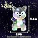 Hopearl LED Plush Husky Lighting Up Stuffed Animal Dog Floppy Puppy Night Lights Glow in The Dark Birthday Festival for Kids Toddlers Boys Girls Gray 12 - Image 4