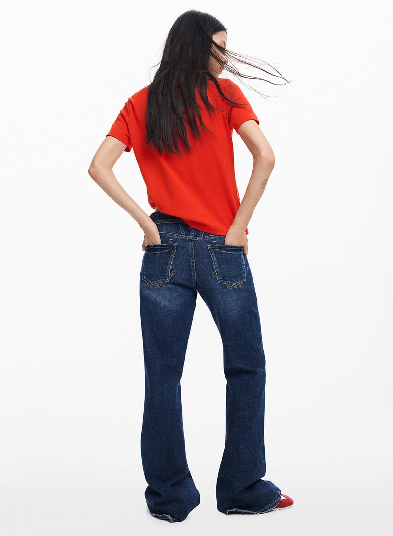 DESIGUAL Knit T-Shirt With Round Neck And Short Sleeves Fabric With A Blend Of Cotton - Image 4
