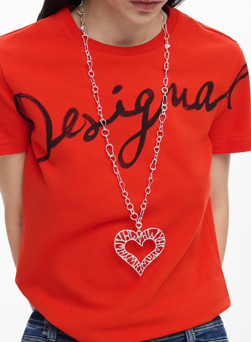 DESIGUAL Knit T-Shirt With Round Neck And Short Sleeves Fabric With A Blend Of Cotton - Image 5