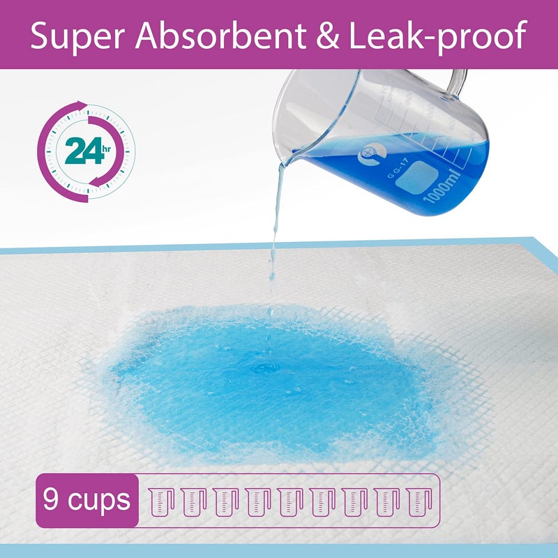 IMMCUTE Dog Pee Pads Extra Large 28"x34", X-Large Training Puppy Pee Pads Super Absorbent & Leak-Proof, XL Disposable Pet Piddle Pad and Potty Pads for Dogs, Puppies, Doggie (XLarge:28"*34"- 30 Ct) - Image 2