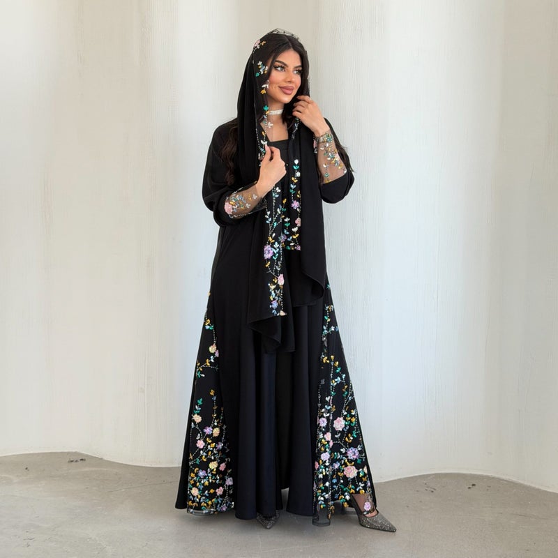 Sleeveless Slim Fit Tribal Patchwork Maxi Dress - Image 1