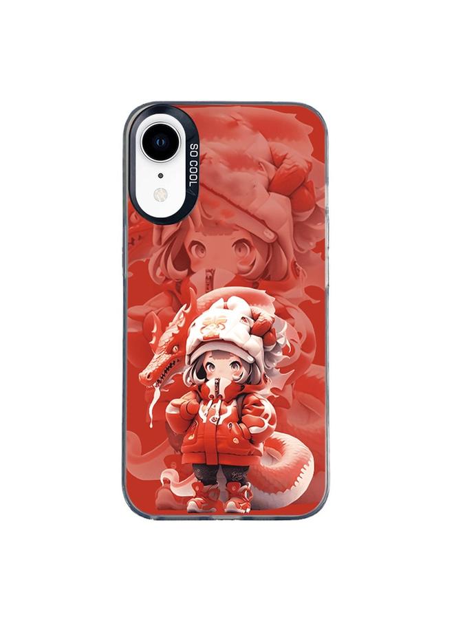 اس-توب جراب لهاتف iPhone XR من سلسلة Christmas Series PC بغطاء كامل ونمط هاتف - Image 1