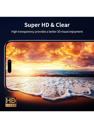 (عبوتان) واقي شاشة للخصوصية لهاتف iPhone 15 Plus 2023 9H مضاد للتجسس من الزجاج المقسى الداكن واقي شاشة لهاتف iPhone 15 Plus 6.7 بوصة 2023، جراب صديق للبيئة وخالي من الفقاعات - view 4
