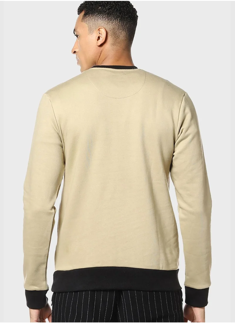 Campus Sutra Casual Sweatshirt