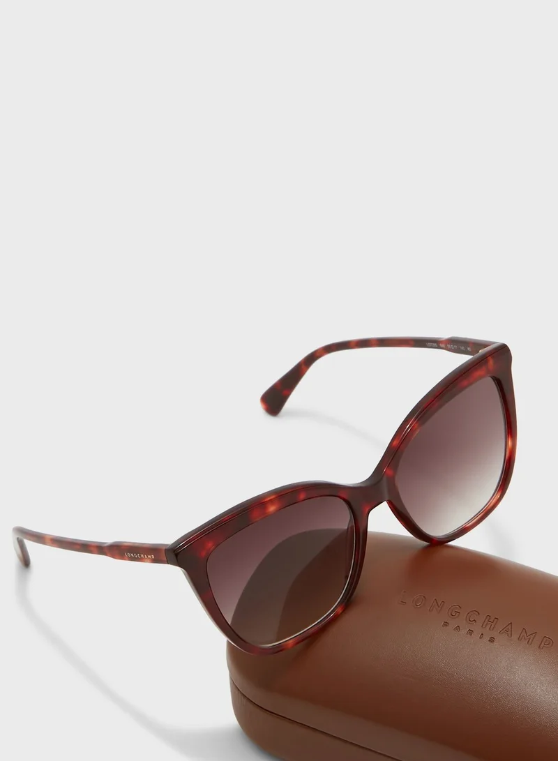 Longchamp Modified Rectangle Sunglasses
