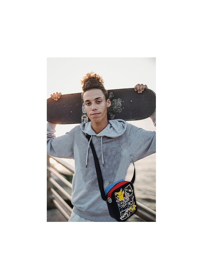 Pokemon Pikachu Multi Colour Black Unisex Shoulder Bag Official Product  - Image 3