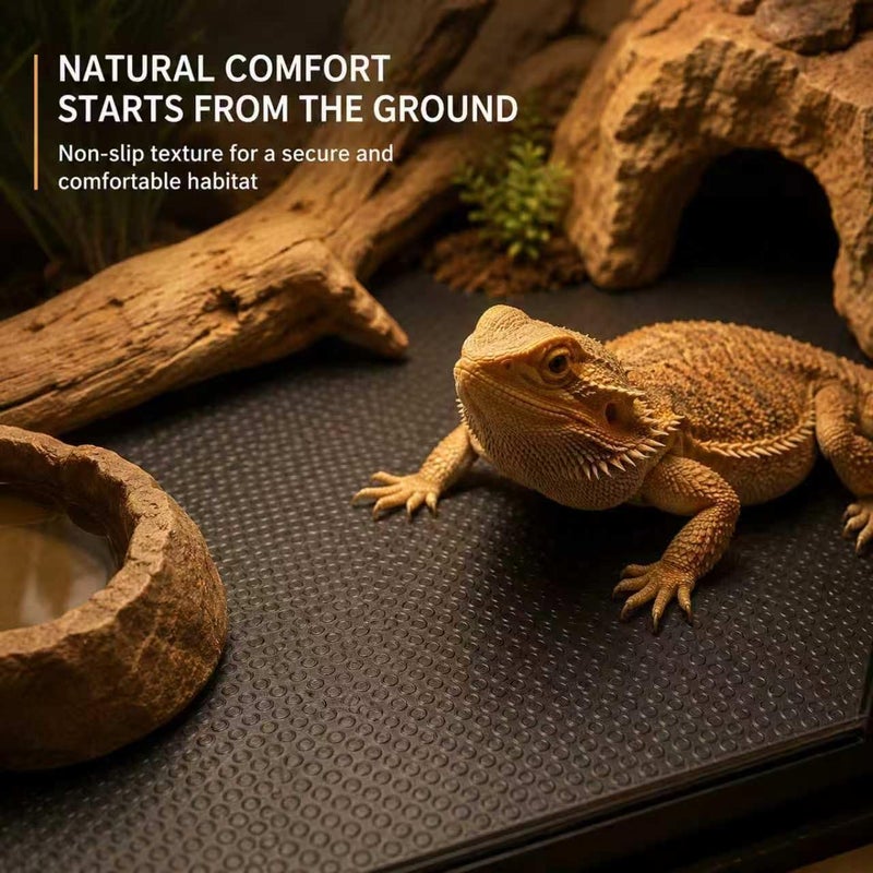 RUNANIA Bearded Dragon Tank Accessories, Reptile Mat Hammock Plants Bridge Jungle Climber Vines Terrarium Decorations for Bearded Dragon Lizard Snake - Image 3