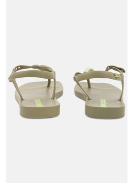 Ipanema Women Adjustable Buckle  Plain Sandals, Green  - Image 2
