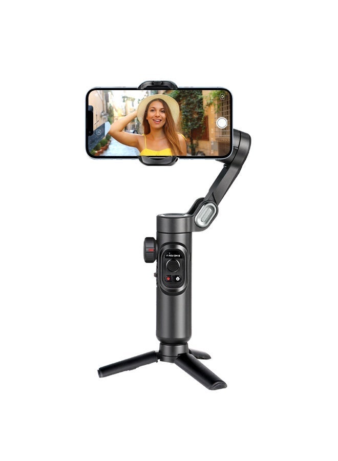 AOCHUAN Smart XE 3-Axis Smartphone Gimbal Stabilizer, Foldable Phone Gimble with Focus Wheel, Zoom Slider, AI Face Tracking and Tripod for iPhone and Android Vlogging - Image 2