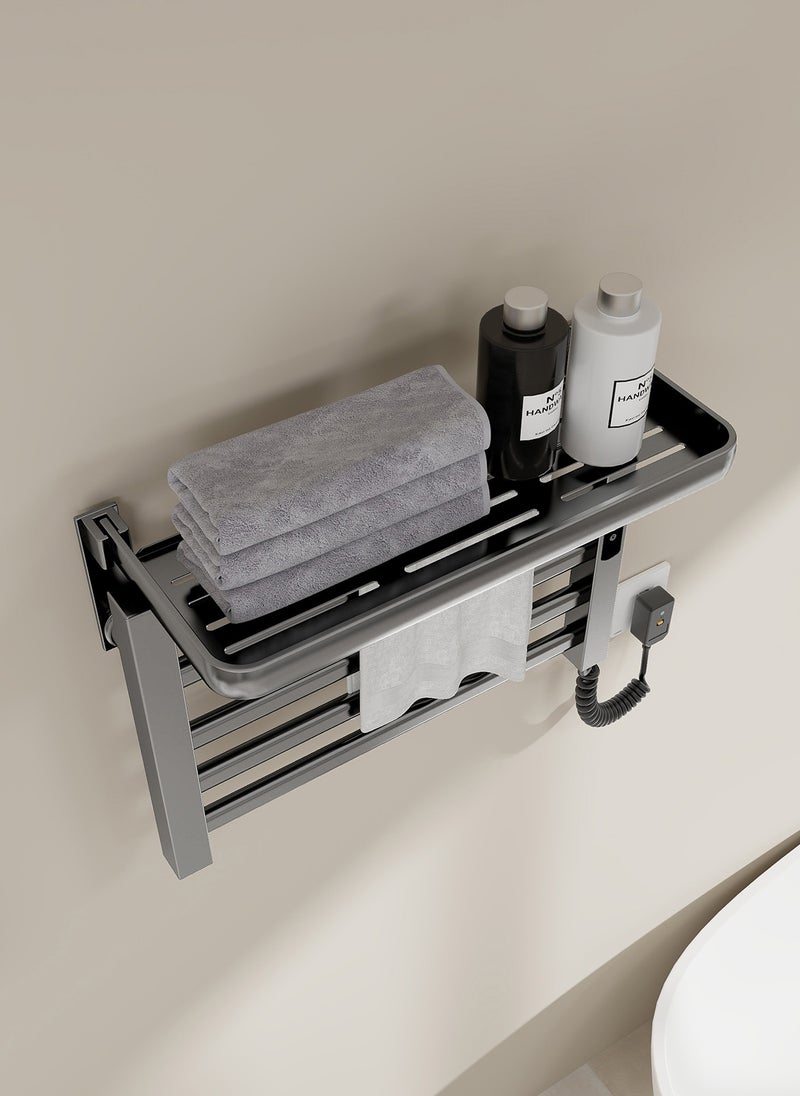 Sharpdo Smart Electric Heated Towel Rack for Home Bathroom and Bathroom, Constant Temperature Heated Towel Rack for Drying, No Need to Punch Holes - Image 3