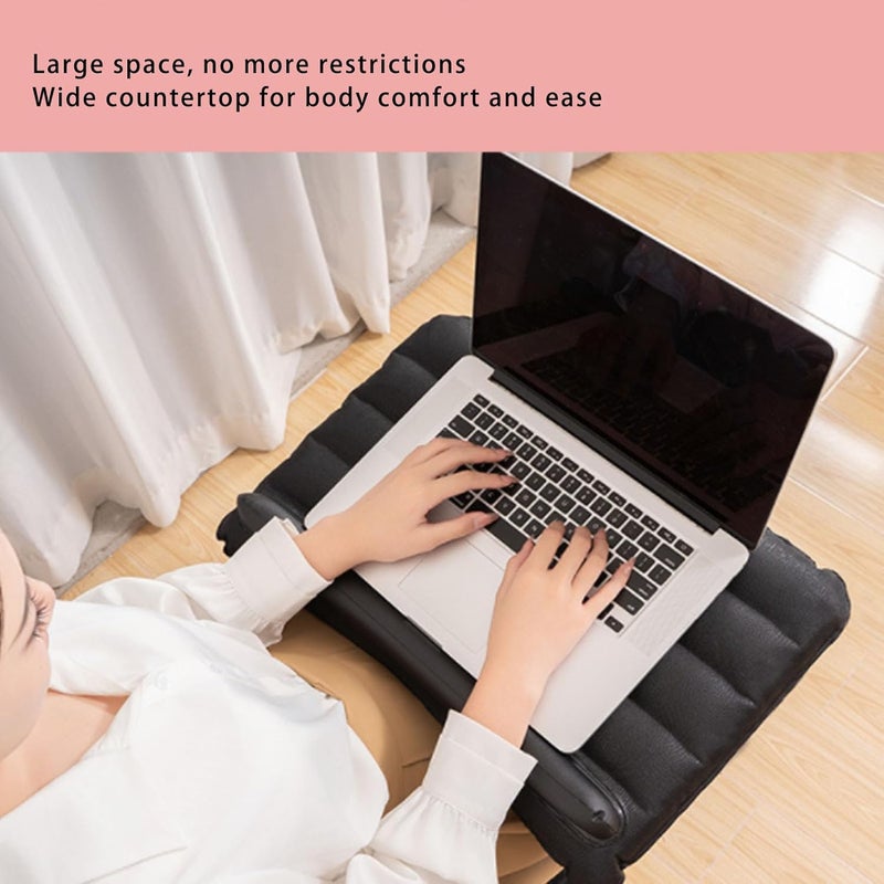 aqxreight Inflatable Laptop Desk Ergonomic Water Portable Inflatable Travel Table for Working Reading Playing Game in Bed Sofa Comfortable Support While Strain Your Laptop in - Image 5
