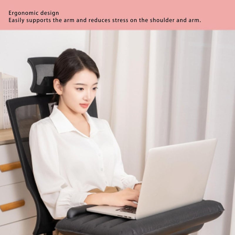 aqxreight Inflatable Laptop Desk Ergonomic Water Portable Inflatable Travel Table for Working Reading Playing Game in Bed Sofa Comfortable Support While Strain Your Laptop in - Image 4