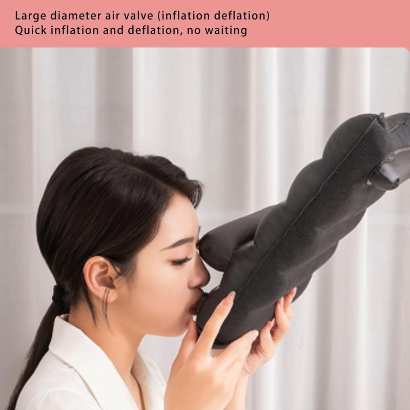aqxreight Inflatable Laptop Desk Ergonomic Water Portable Inflatable Travel Table for Working Reading Playing Game in Bed Sofa Comfortable Support While Strain Your Laptop in - Image 3