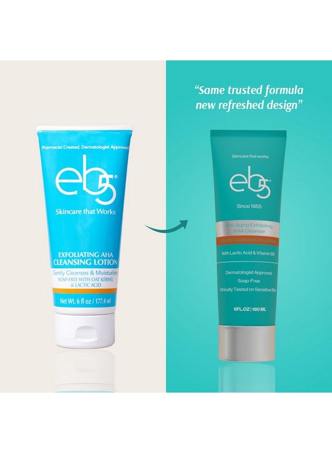 eb5 Exfoliating Aha Cleansing Lotion For Nourishing And Glowing Skin Moisturizing Soapfree Antiaging Gentle Cleanser For Men & Women (6 Fl Oz) - Image 2