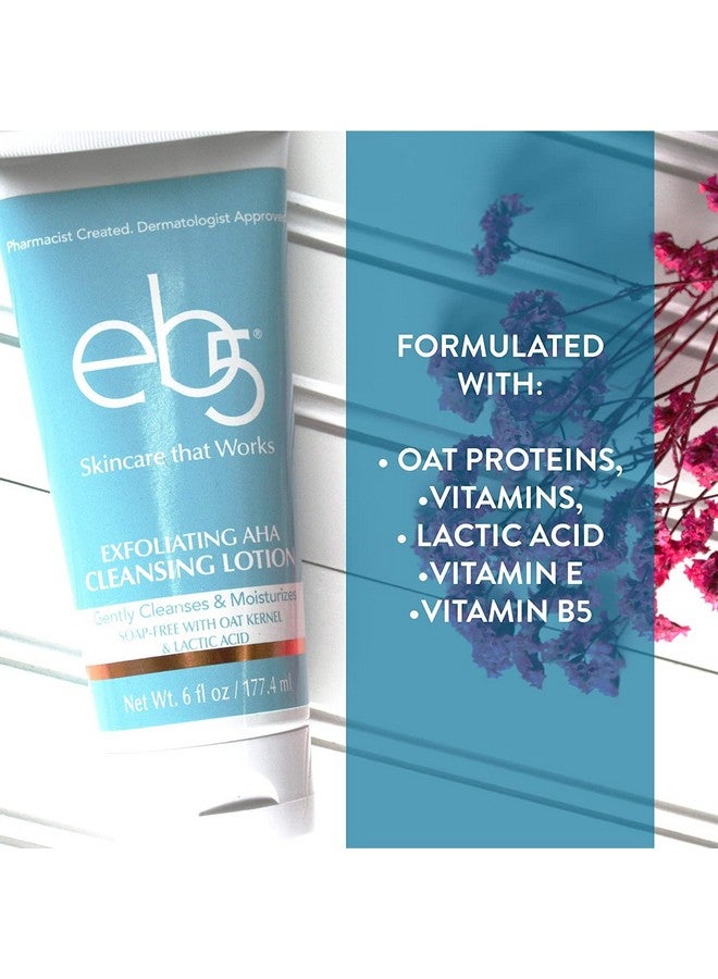 eb5 Exfoliating Aha Cleansing Lotion For Nourishing And Glowing Skin Moisturizing Soapfree Antiaging Gentle Cleanser For Men & Women (6 Fl Oz) - Image 4