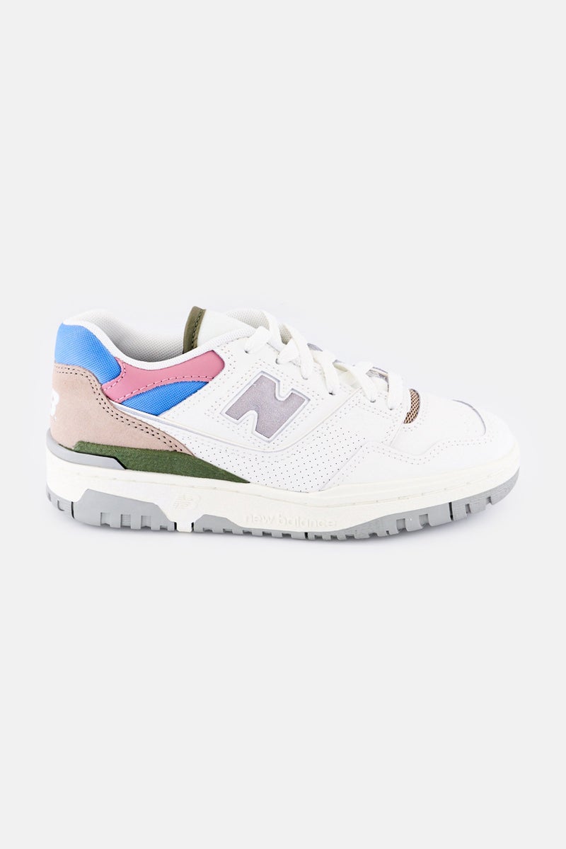 New Balance Kids Boy Medium BB550PGA Lace Up Outdoor Shoes, Multicolor - Image 3