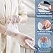 WMQL Clear Vinyl Gloves M Food Safe LatexFree and PowderFree Disposable Gloves for Cooking Food Prep Household Cleaning Medium100 CountsBox - Image 4