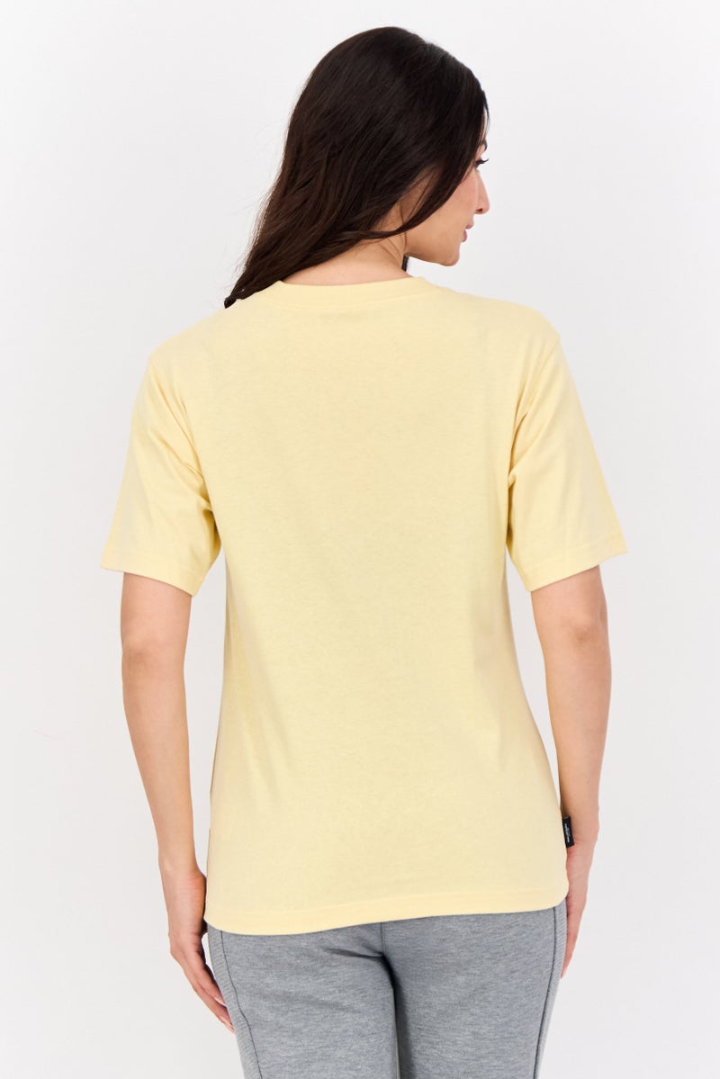 PUMA Women Relaxed Fit Short Sleeves Outdoor Top, Light Yellow - Image 3