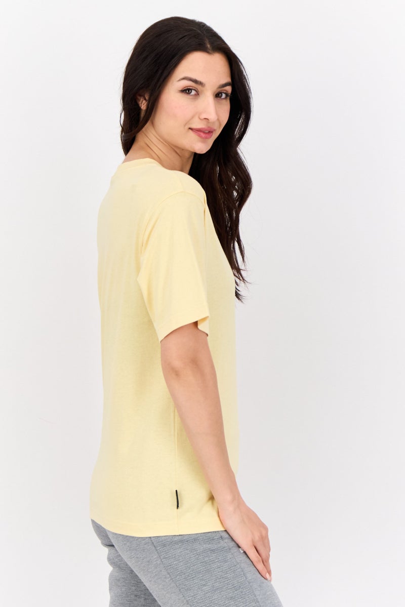 PUMA Women Relaxed Fit Short Sleeves Outdoor Top, Light Yellow - Image 2
