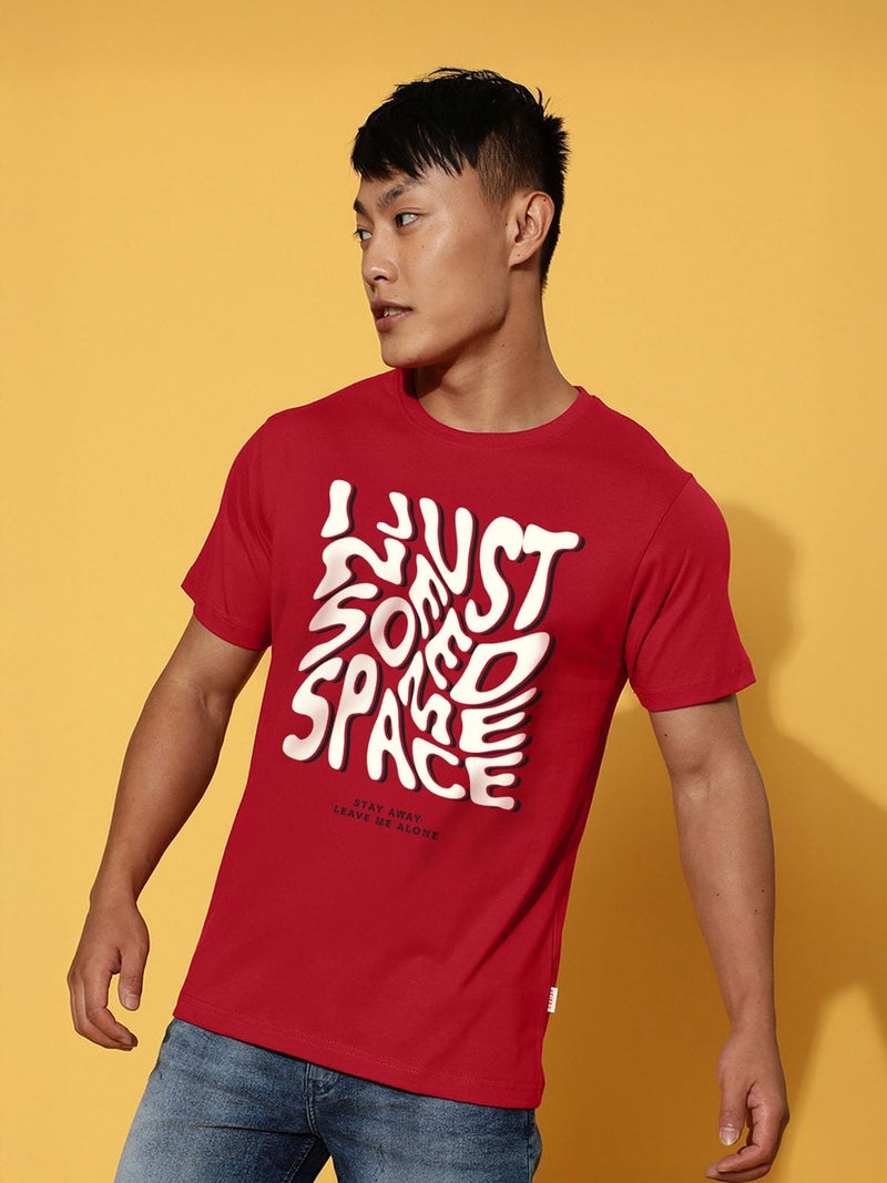Veirdo® Men's T-Shirt Regular Fit Round Neck Pure Cotton Half Sleeve Graphics Printed T-Shirt Different Size Range (V99_IJNSS_RD_M) - Image 5
