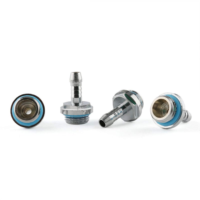 Eoutstanding 4Pack G14 Soft Tube Fitting Connector Adapter BarbFitting for PC Water Cooling System Accessory 6mm Hose