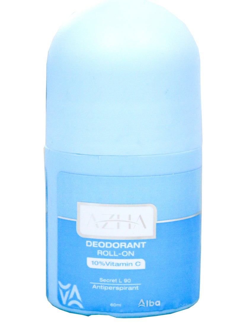 أزهى أزها مزيل عرق رول  أون فيتامين سي مضاد للتعرق 60 مل - Image 1