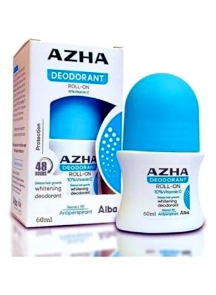 أزهى أزها مزيل عرق رول  أون فيتامين سي مضاد للتعرق 60 مل - Image 2
