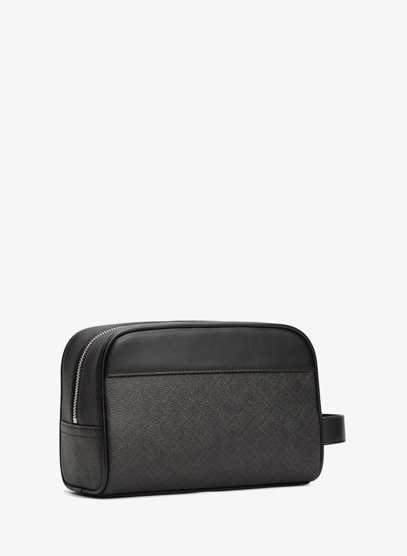 TOMMY HILFIGER Repeat Flag Metallic Logo Washbag - Image 2