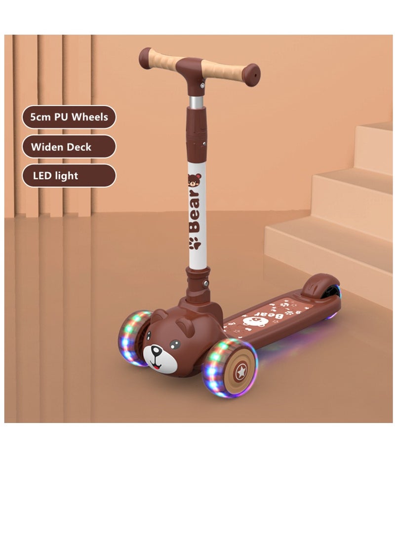 MissTiara Folding Kick Scooter With LED Light Up Wheels  - Image 3