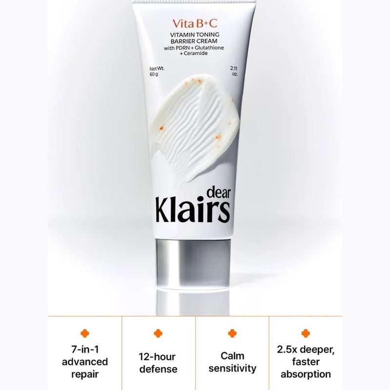Klairs Vitamin Toning Barrier Cream (60g) - Image 2