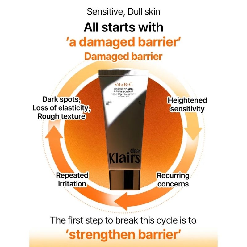 Klairs Vitamin Toning Barrier Cream (60g) - Image 3