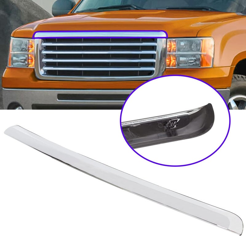 ECOTRIC تقليم غطاء شاحنة ECOTRIC متوافق مع 2007-2013 GMC سييرا 1500 2500HD 3500HD استبدال لرقم الجزء GM1235109 10385156 بدون شبكة كروم - Image 2