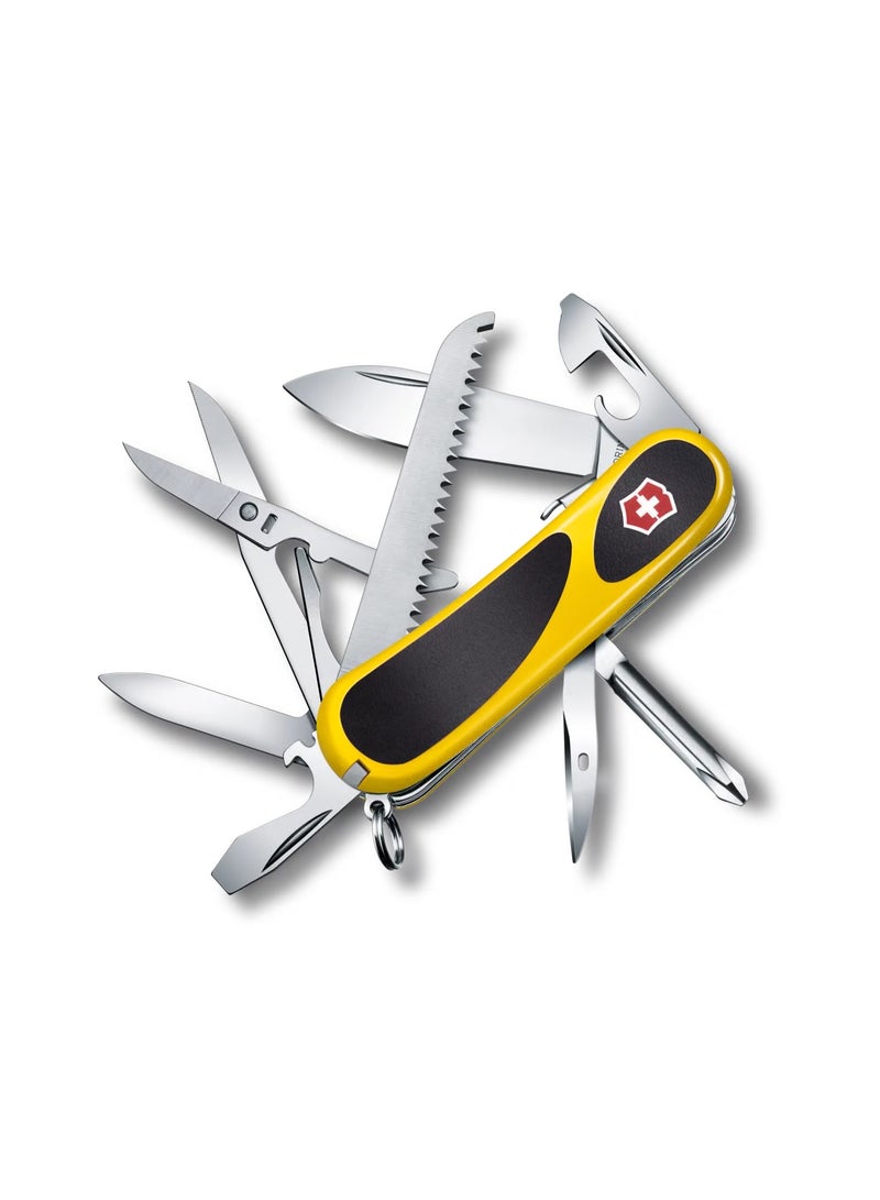 فيكترونوكس سكين الجيب فيكتورينوكس إيفوجريب 18 (Victorinox EvoGrip 18 2.4913.C) — 15 وظيفة | منشار خشب | مقبض مريح | قفل أمان - Image 1